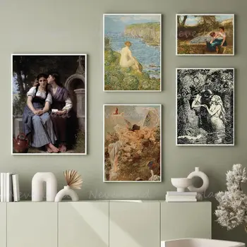 經典法式女同志復古海報 LGBT愛情帆布畫印刷品 客廳家居裝飾壁畫 10 最佳銷售 法國海報 - №6