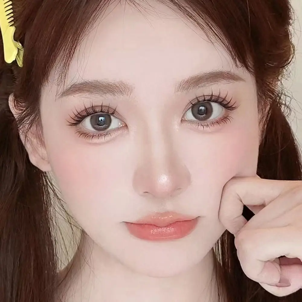 Avec bandes de colle gelée tournesol faux cils sans colle Extension de cils segmentés faux cils Anime Cosplay bricolage