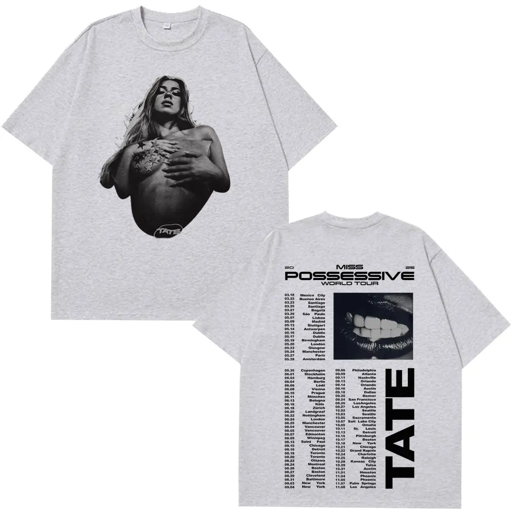 تيت ماكراي ملكة جمال ممكن جولة 2025 تي شيرت عتيق الرجال النساء Harajuku قصيرة الأكمام تي شيرت القطن تي شيرت غير رسمي المشجعين هدية