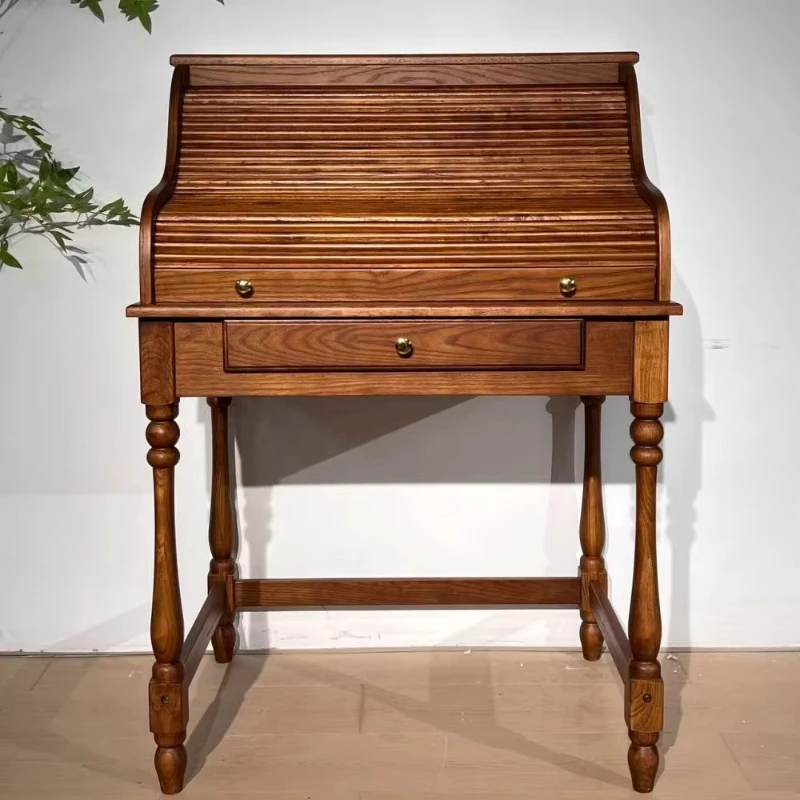 

Luxury antique makeup dresser set, solid wood dresser desk