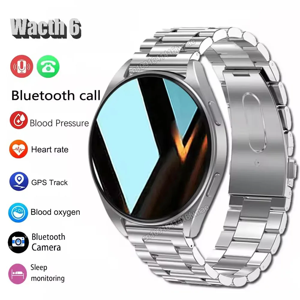 New Smart Watch 6 Men Woman 1.44 Inch Screen Bluetooth Call Heart Rate Health Monitoring For Samsung Watches 6 Pro Updates Gt1