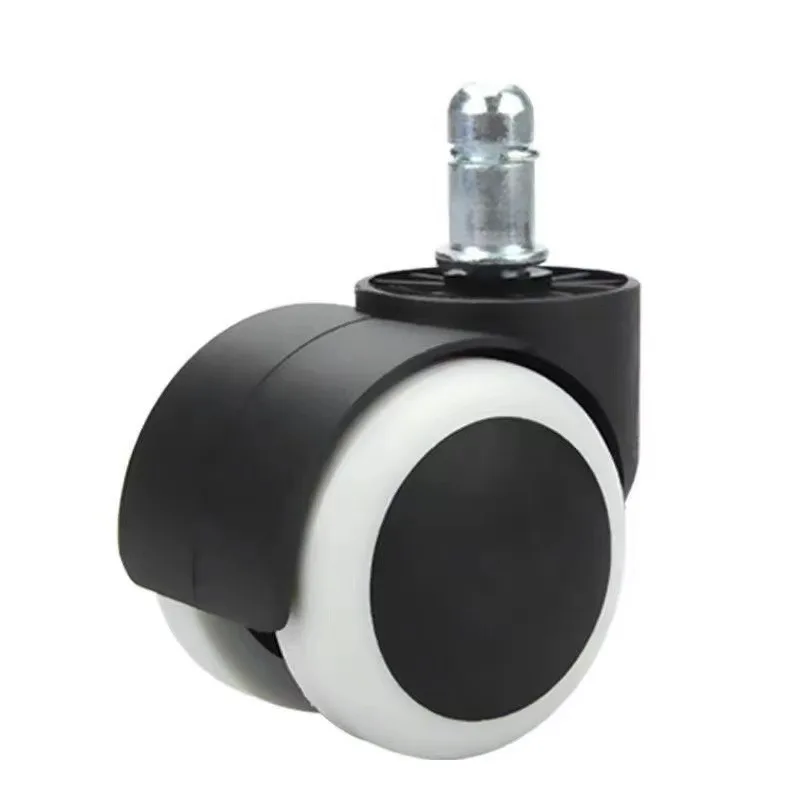 10mm/11mm 2 Inch Pu Wheels with Circlip/Screw Large Class,Silent Universal Office Chair Casters 5 Pcs/Lot