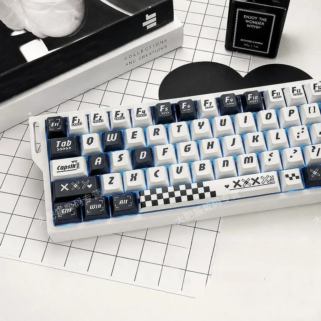 Printed Collection 5-Sided Dye-Sublimation Keycaps Cherry Profile for Mage Wooting MCHOSE ROG Mechanical Keyboards