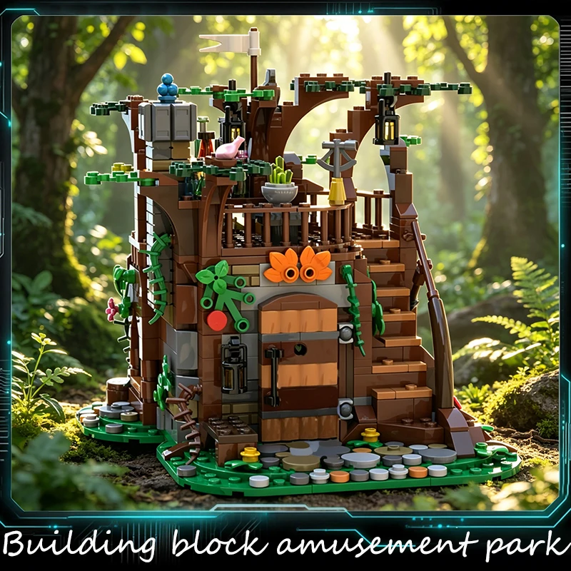 

708 PCS Magic Wizard Cave Fantasy Scene MOC Model Building Blocks DIY Sets Education Bricks Toys Children Christmas Display Gift