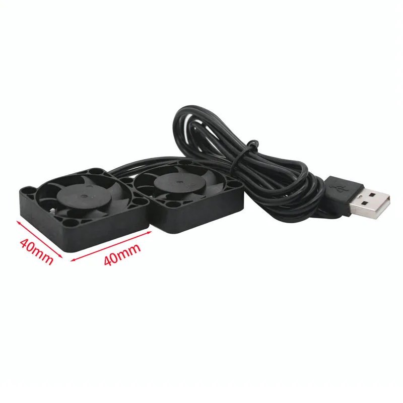 4010 40mm Brushless Cooling Fan 5V USB Low Noise Cooling Case Fan Replacement Part Parallel connection line