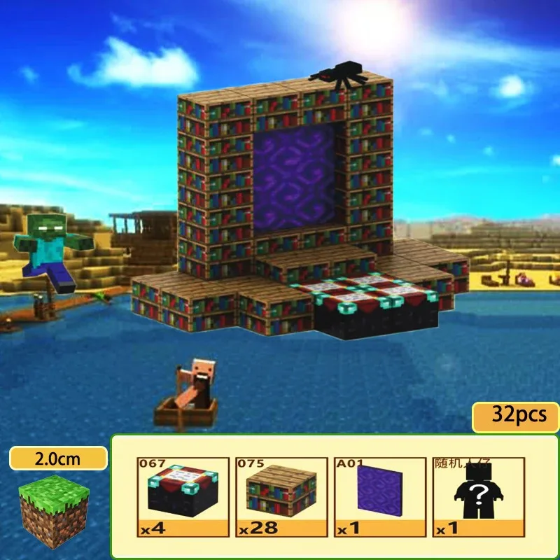 Magnetische Blöcke – Bauszenen-Architektur-Set für Jungen und Mädchen ab 3 Jahren, Bau-DIY-Lernspielzeug