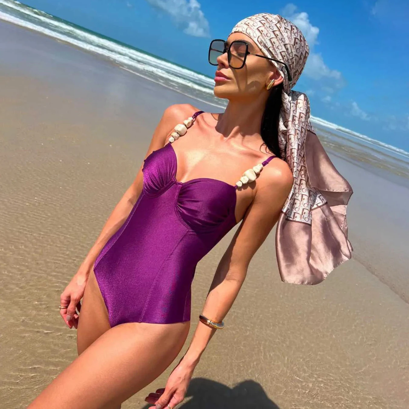 Push up maiô de uma peça feminina sexy banho 2025 novo biquíni feminino alta corte biquini pedra cinta maiô bodysuit beachwear
