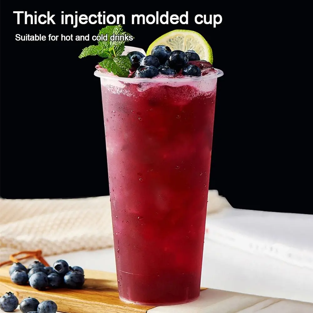

High Quality 90mm Cup And Lids Plastic Transparent Milktea Cup Milk Tea Tools