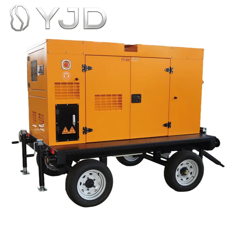 300KW Trailer Mounted Genset Heavy Duty Low Fuel Consumption ATS Auto Start After-Sales Guarantee