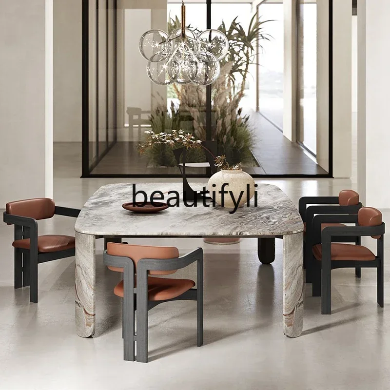 

CC High-end minimalist Italian dining chair New Chinese book chair Large flat-floor villa Middle ancient style