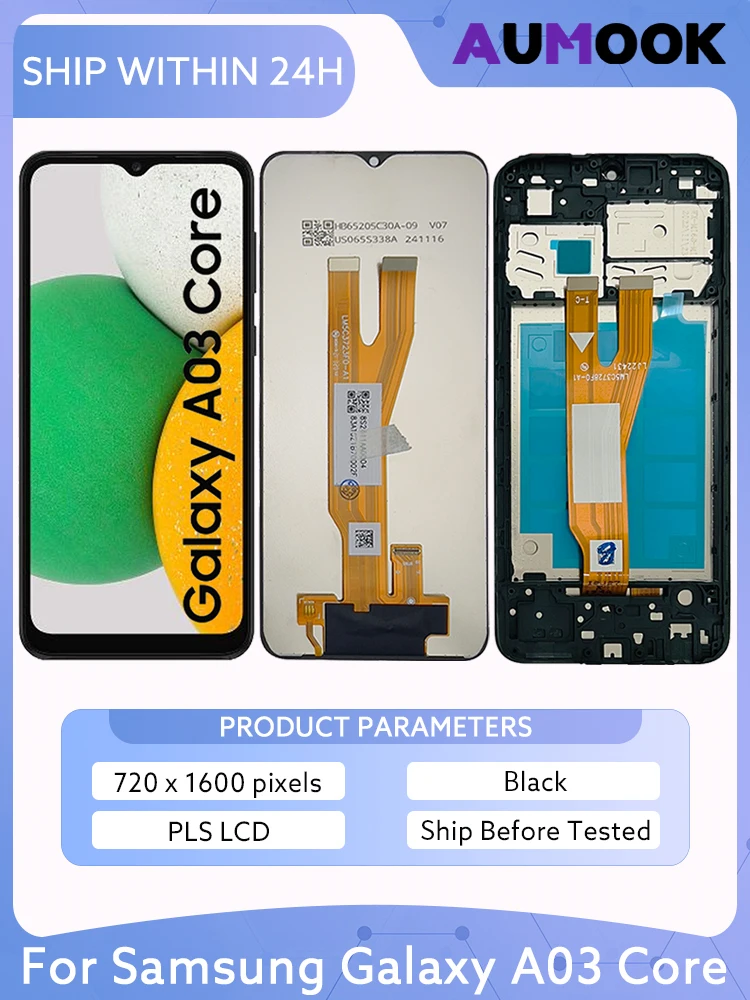 6,5" PLS LCD do Samsung Galaxy A03 Core A032 Wyświetlacz LCD Ekran dotykowy Digitizer Zespół A032F A032M Części do naprawy ekranu LCD — zdjęcie produktu 7