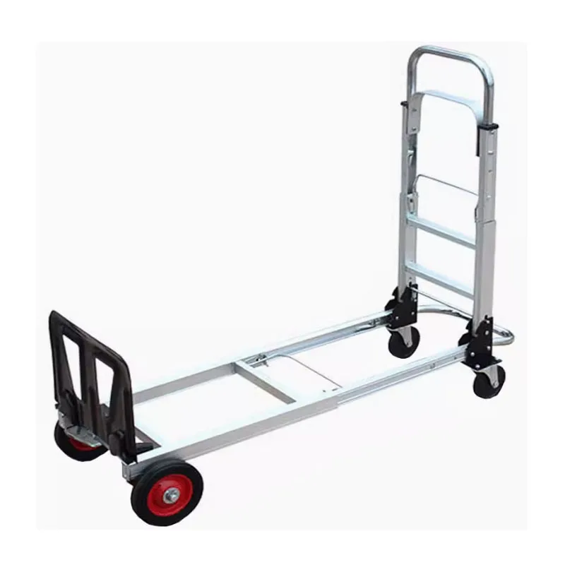 Heavy Duty Hand Truck Foldable Trolley Wagon Luggage Cart Small Cart Delivery Flat Handcart Folding Cart