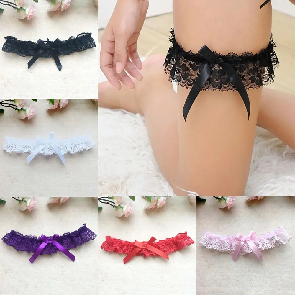 

1pc Sexy Women Girl Lace Floral Bowknot Wedding Party Bridal Lingerie Cosplay Leg Garter Belt Suspender Cosplay Costumes