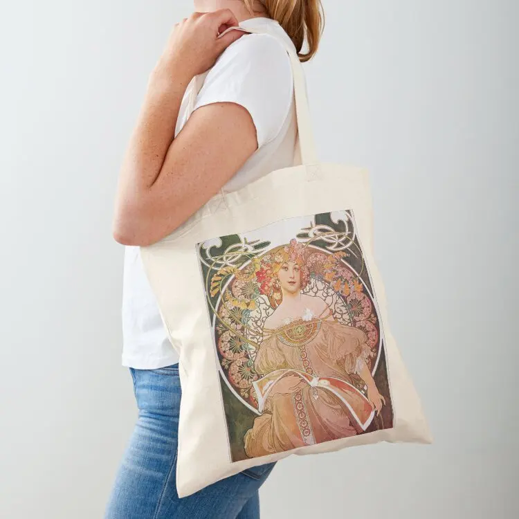 

Alphonse Mucha - Daydream Tote Bag Reusable bags Woman shopper bag hand bag ladies tote