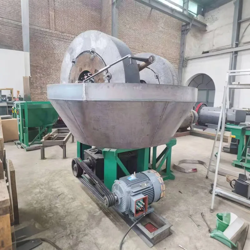 5 T/H Mobile Grinding Equipment No Mineral Powder Loss High Efficiency Small Wet Pan Mill For Gold Factory Direct Farming