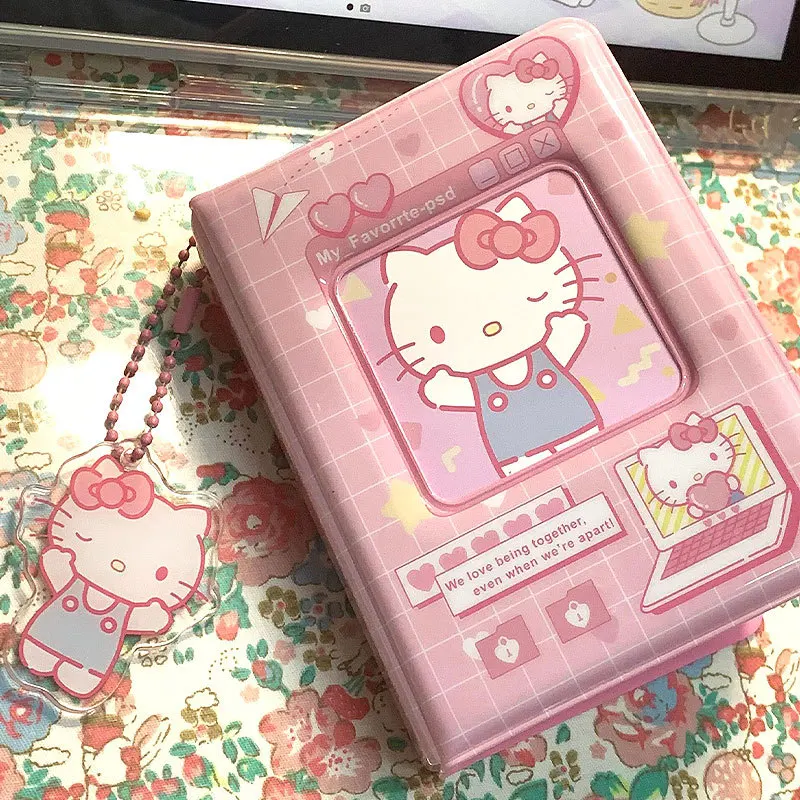 Cute Mini Photocard Album 3 Inch Kpop Photo Collect Book 40 Pockets Cartoon Card Storage Book Idol Picture Collection Holder