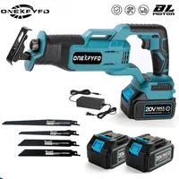 Brushless Cordless Reciprocating Saw Portable Saber saw Electric Saw Metal Wood Pipe Cutting Machine Tool for Makita 18V Battery