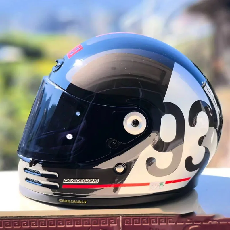 Коллекция Shoei Glamster 93, классический мотоциклетный шлем TC-5, ретро круизный латте, бесплатный альпинистский полнолицевой шлем