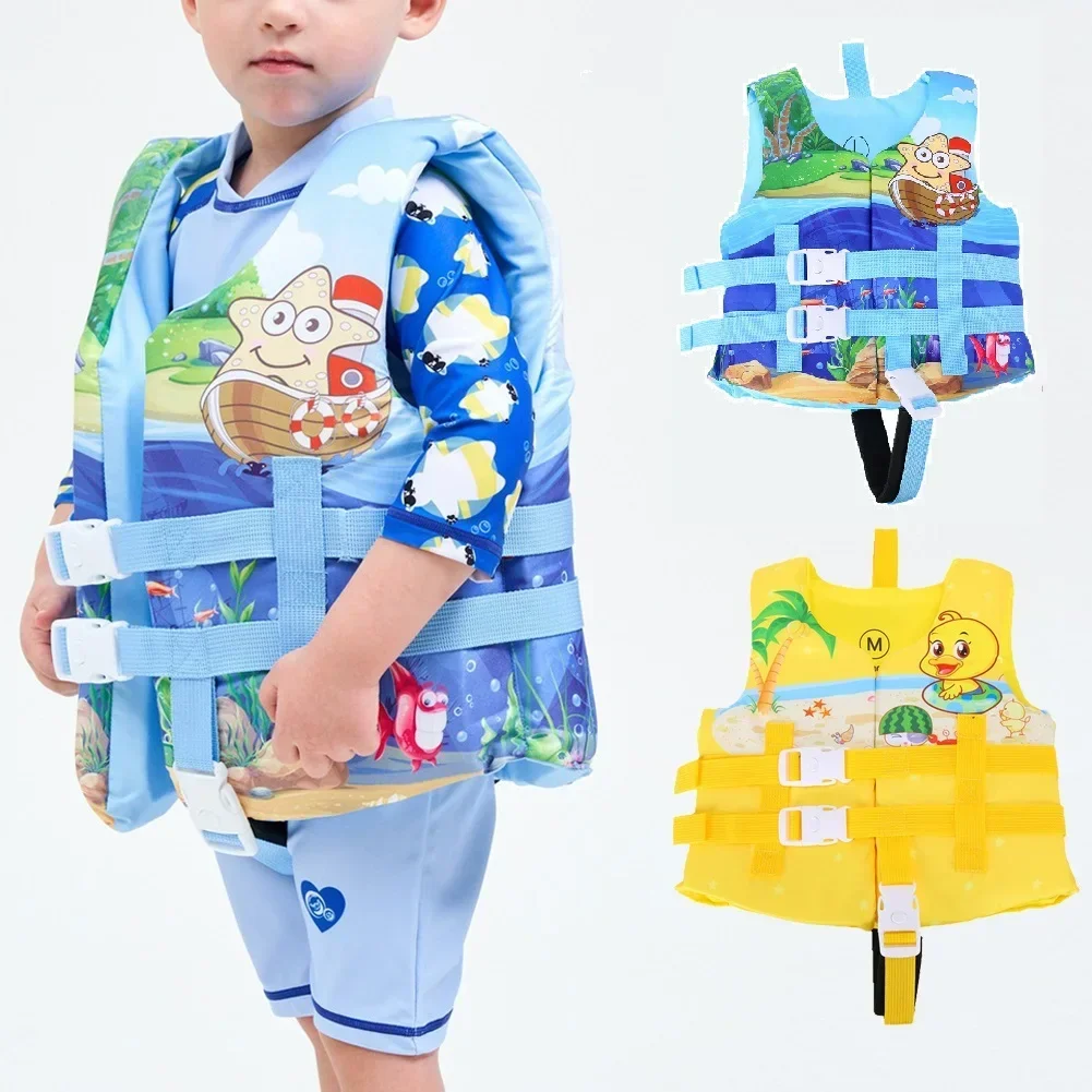 

Ages 2-10 Children Super Buoyant Swimsuit One-Piece Cartoon Vest Safety Survival Equipment Swimming Aid Accessories