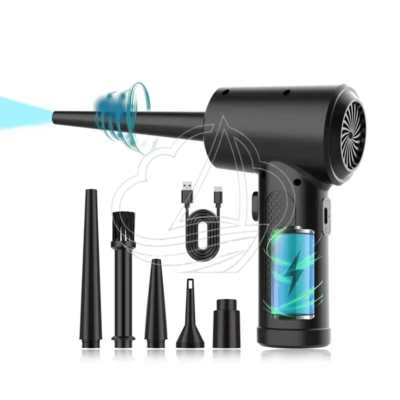 50000RPM Wireless Electric Air Duster Cordless Compressed Air Blower Keyboard Camera Dust Cleaning Gun