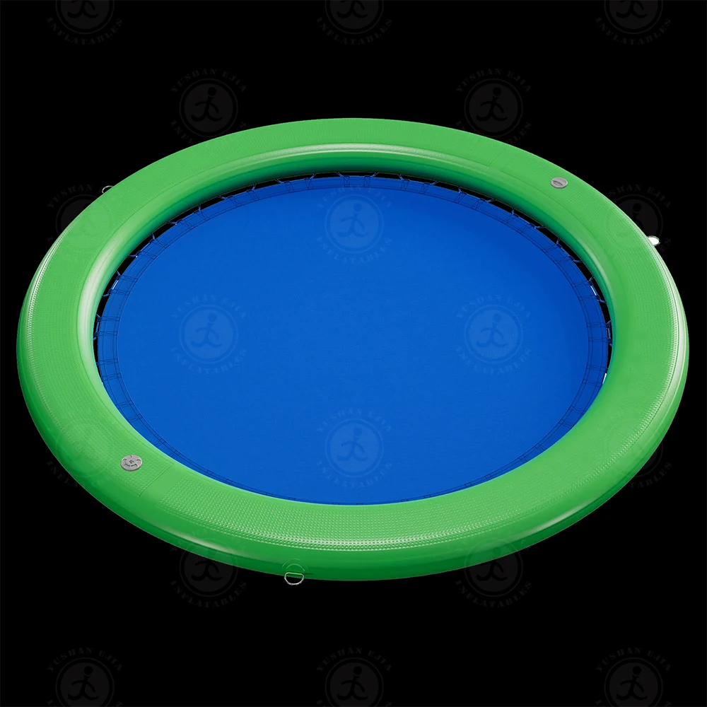 

Circular floating sea boat dock swimming platform inflatable floating hammock