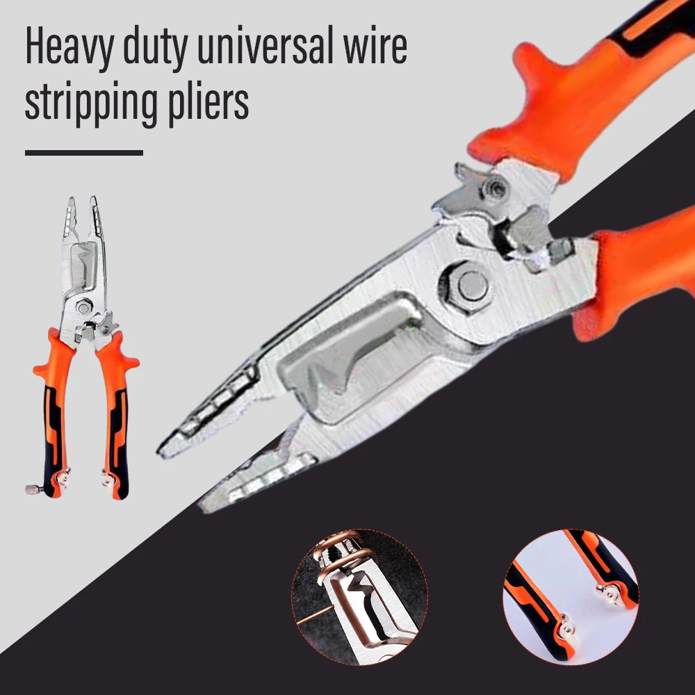 

9 In 1 Electrician Cable Pliers Adjustable Multipurpose Cable Stripping Tool Hand Tool