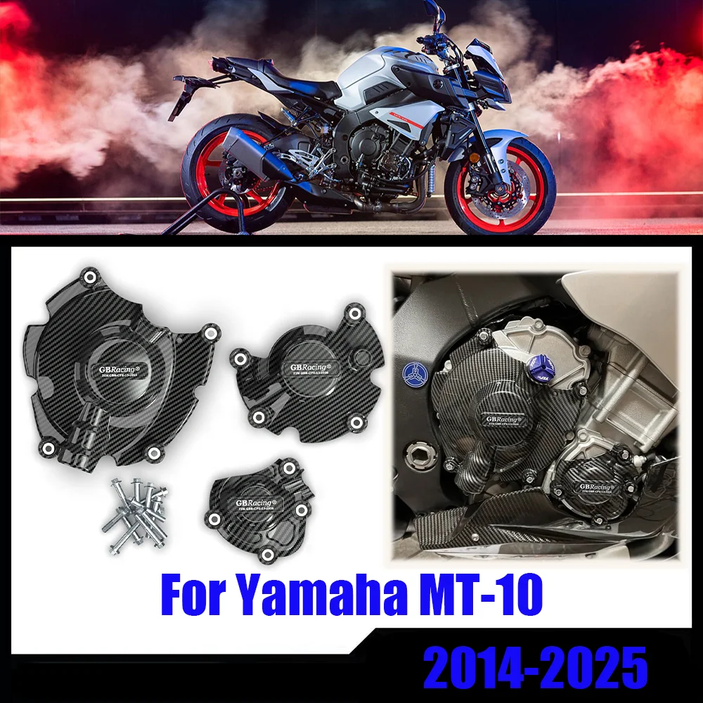 

MT-10 Motorcycles Engine Cover For Yamaha MT10 MT-10 2015-2025 secondary enginecover set Protection