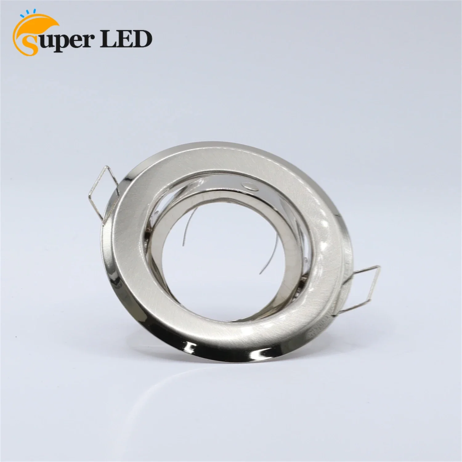 10PCS Round LED Spotlights Frame Adjustable Downlight Led Holders Cutout 62mm for MR16 GU10 Bulb Holder Recesse