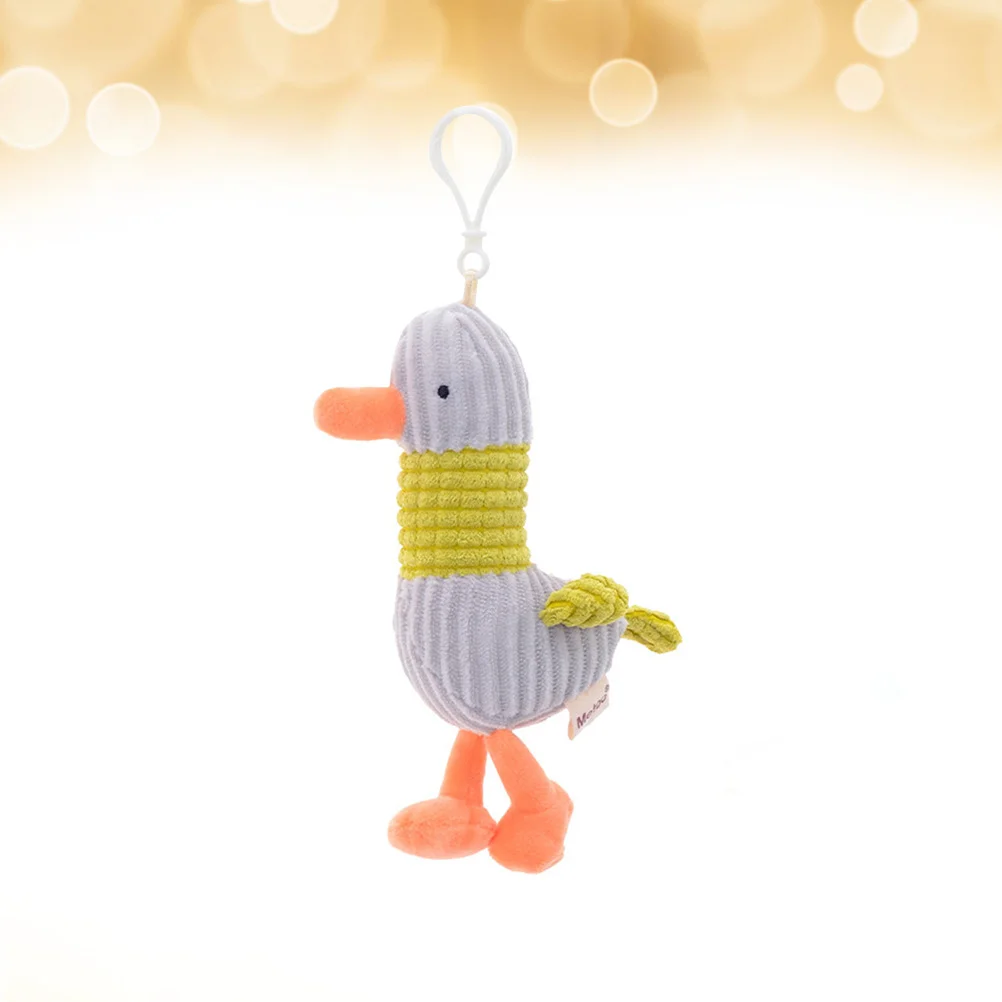 

1Pc Seagull Keychain Cartoon Plush Key Ring Lovely Hanging Pendant Key Chain Party Favor (Random Color)