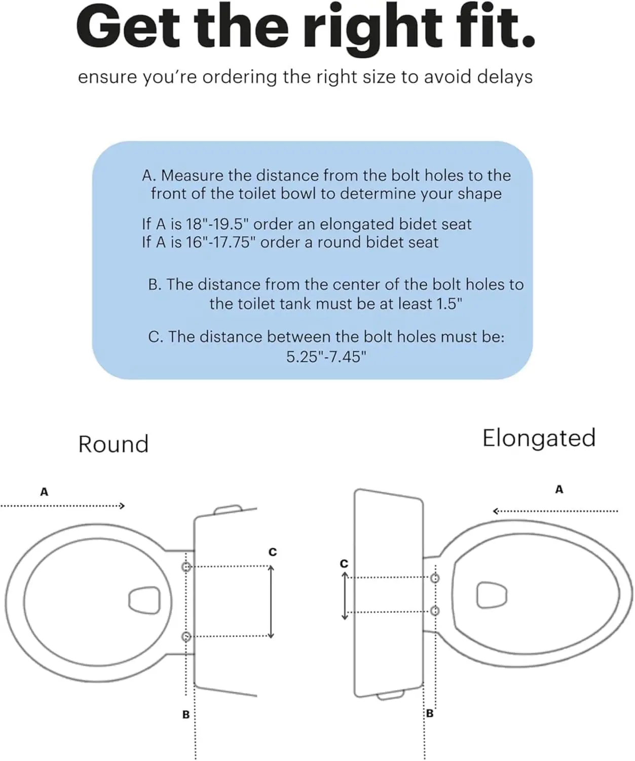 LT89 Electric Bidet Toilet Seat Fits Elongated Toilets White – Side Arm Control, Warm Water Wash, Strong Wash Mode