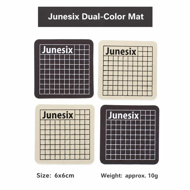 Mini 6x6cm Dual‑color Rubber‑stamp Engraving Cutting Mat Cute Paper‑trimming Work‑pad for Journal‑tape Carving‑knife Delicate