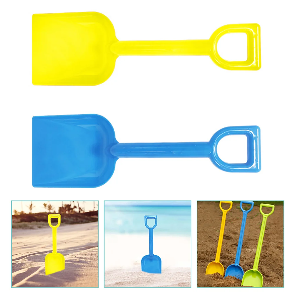 

2 Pcs Beach Sand Shovels for Kids Toys Summer 19x6cm Interactive Children Outdoor Small Pool Party