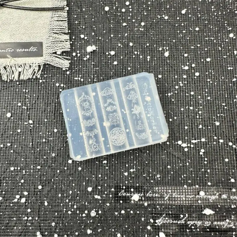 3D Barock Vase Kerzenhalter Silikon Form Nail art Dekoration DIY Transparente Nägel Form Maniküre Vorlagen Für Nägel Handwerk