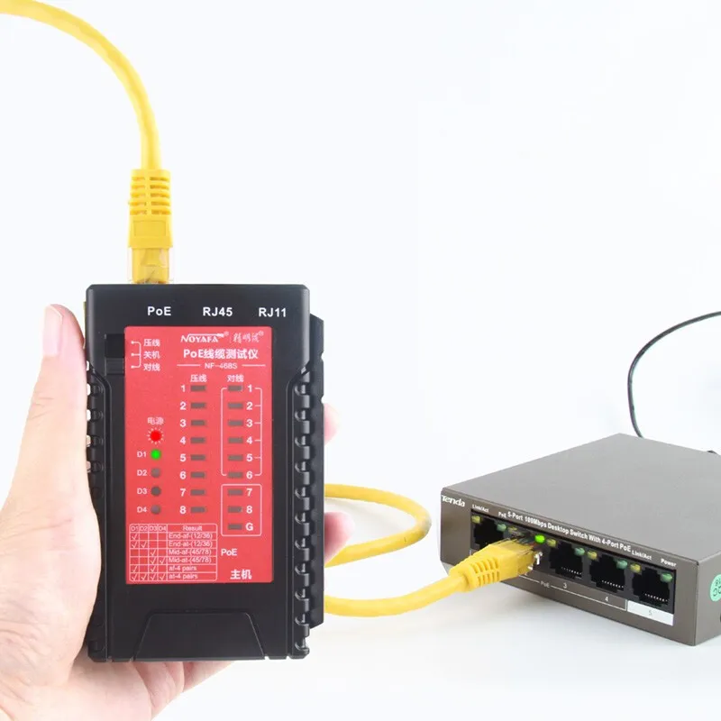 Testeur de câble réseau NF-468S, testeur de câble multifonctionnel