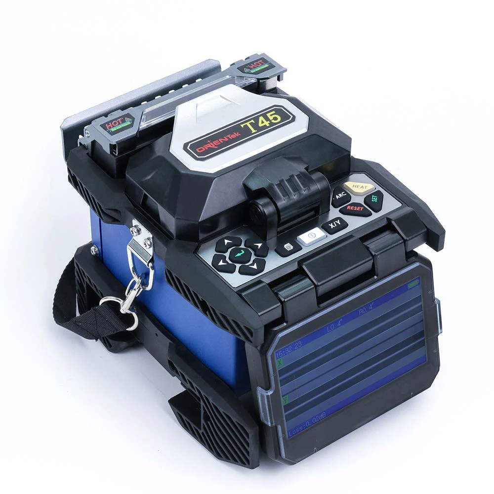 FTTH 7s splicing  T45 fusion splicer  machine  T45 optic fiber fusion splicer