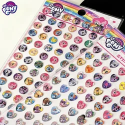 My Little Pony Twilight Sparkle Rainbow Dash Creative 3D Love Shape Crystal Acrylic Sticker Children's Reward Sticker Toy Gift