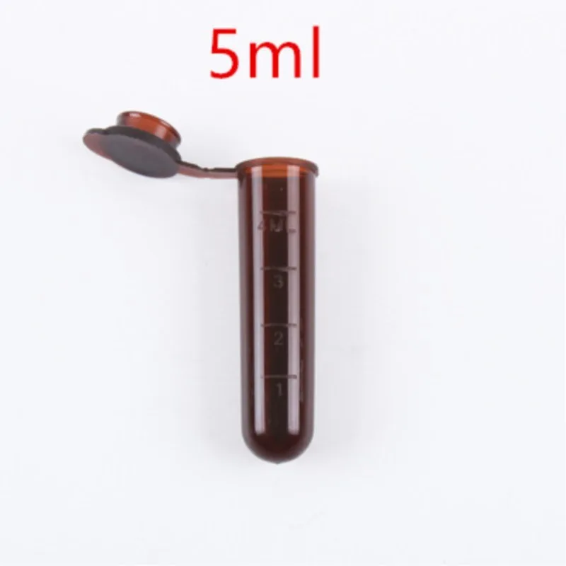 0.5/1.5/2/5/10/15ml plastic brown lucifugal centrifuge tube Micro Laboratory Test Tubing Vial lab sample container with cap