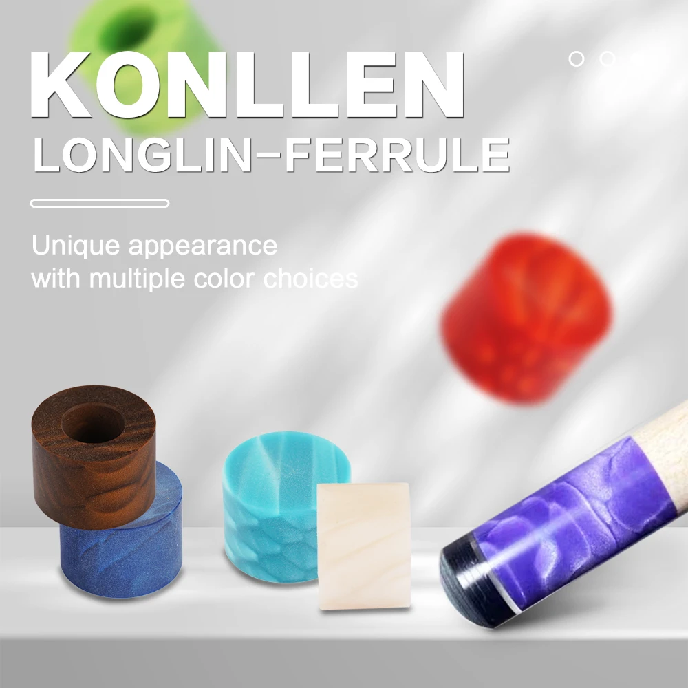 

Konllen Juma Dragon Rainbow Carom Ferrule Height 10mm Tip 14.5mm Billiard Pool Ferrule Professional Durability Billiard Ferrule