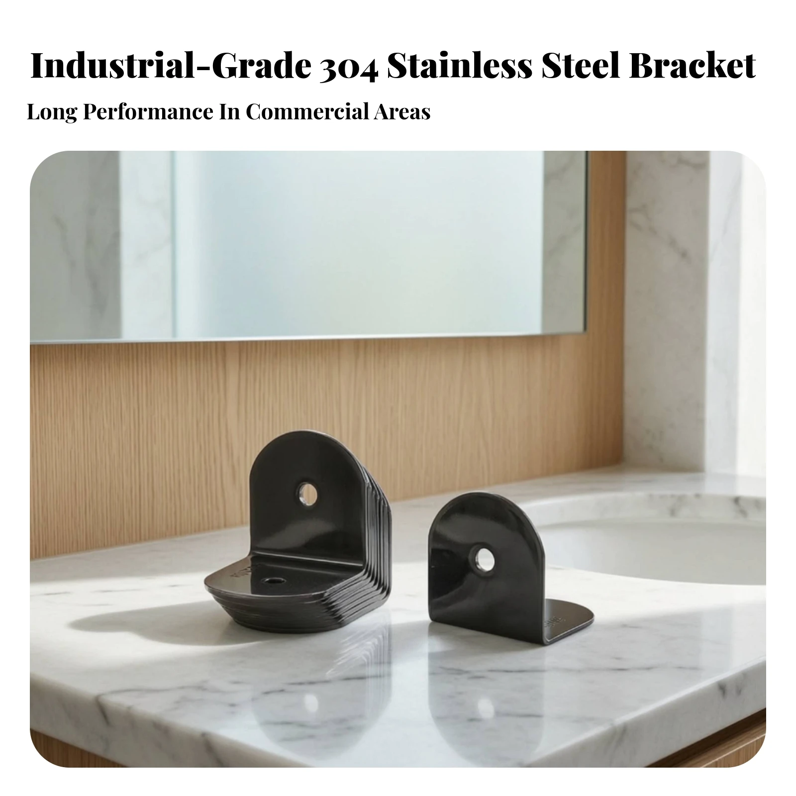 10 Pieces Partition Bracket with Mounting Holes Rust-Resistant Right Angle Bracket Hardware Easy to Install Long-Lasting