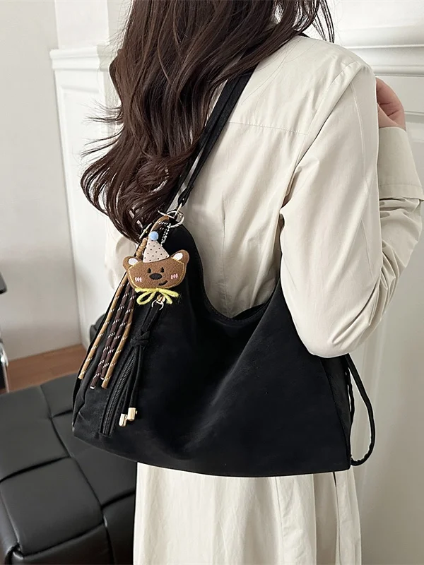 Spring 2026 Women's Commuter Tote Bag Casual Simple Style Double Shoulder Bag Single Shoulder Bag after Class Backpack Popular