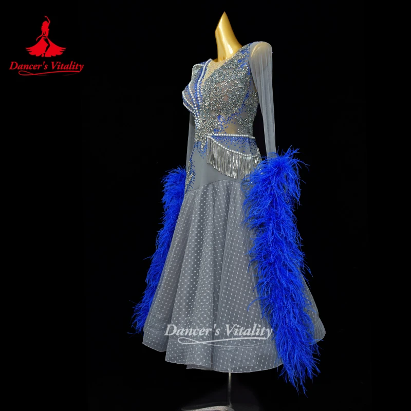Ballroom Dancing Clothing Customized High-end Luxury Waltz Tango Foxtrot Modern Dance Competition Costume Dancer's Vitality