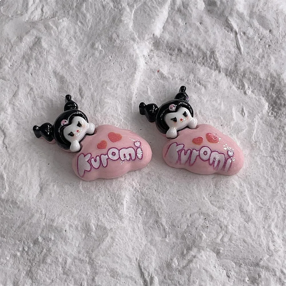 100pcs Kawaii Resin Cartoon Flatback DIY Scrapbook Hairclip Earring Craft Accessory - view 4