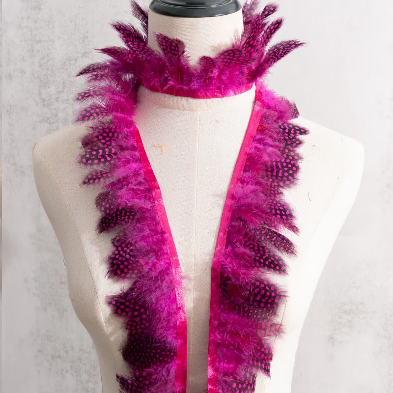 Colorful Feather Fringe Trim for Costumes, Bohemian Clothing Accessories, DIY Fashion Fabric Border