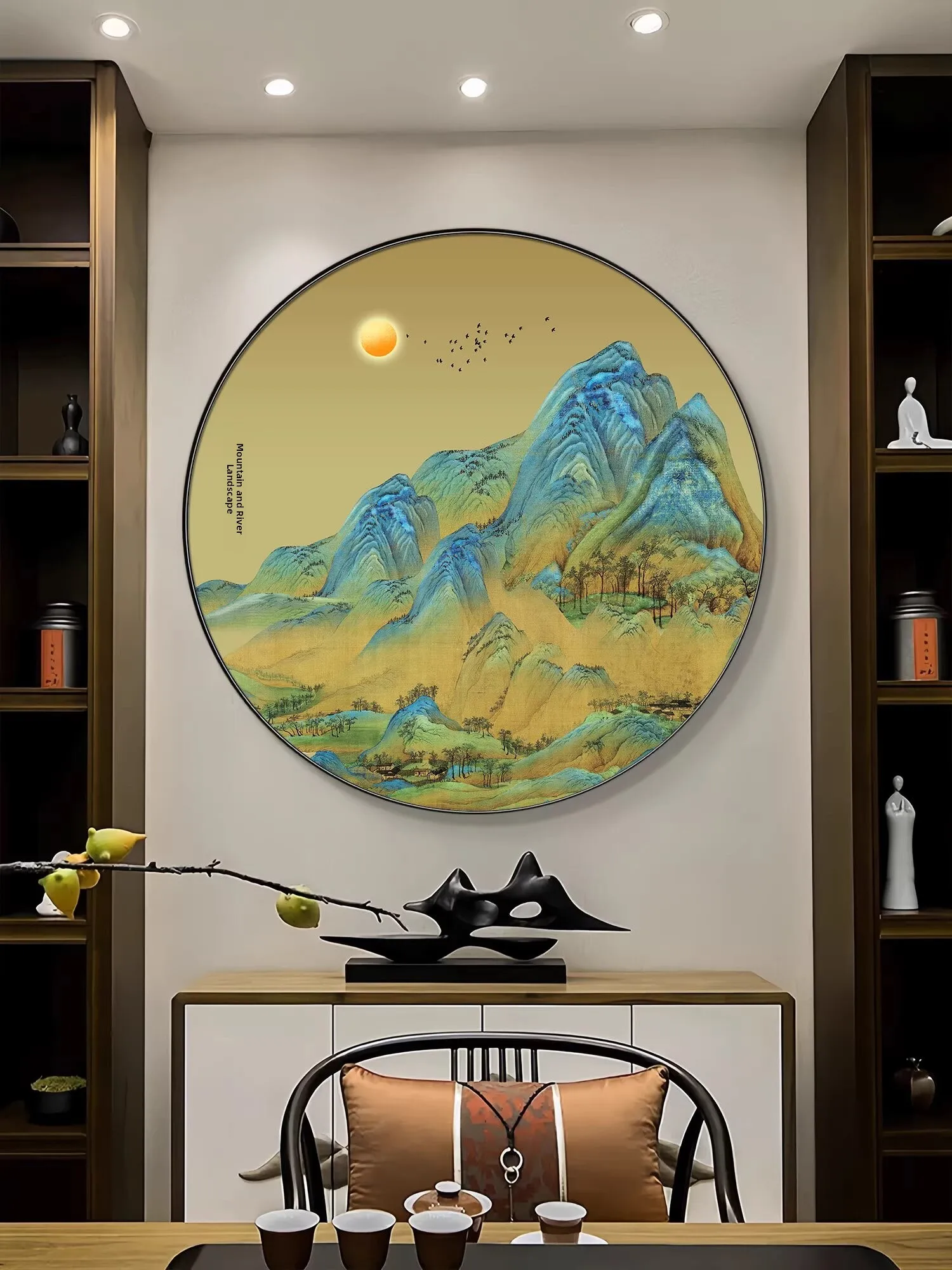 

Новинка 2026: Алмазная вышивка «Тысяча миль гор и рек», ручная работа, для гостиной, самоклеящаяся, алмазная мозаика