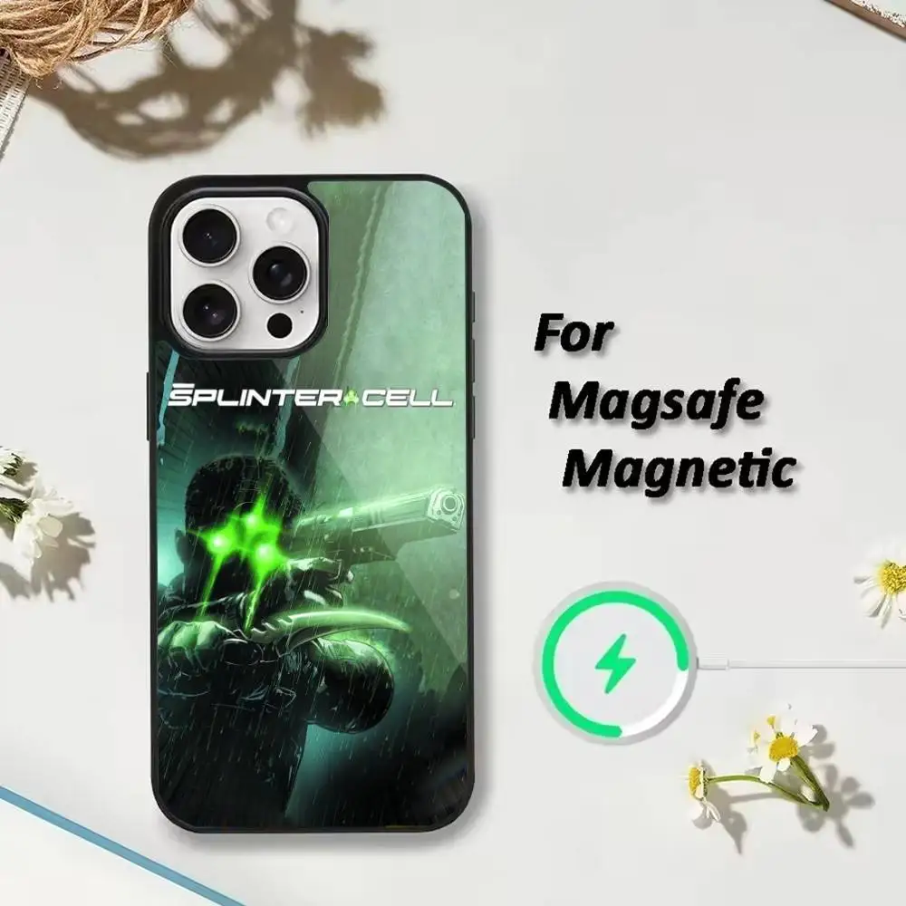 Custodia per cellulare S-Splinter Game per iPhone 17 16 15 14 13 12 Pro Max Plus per copertura magnetica wireless a specchio Magsafe