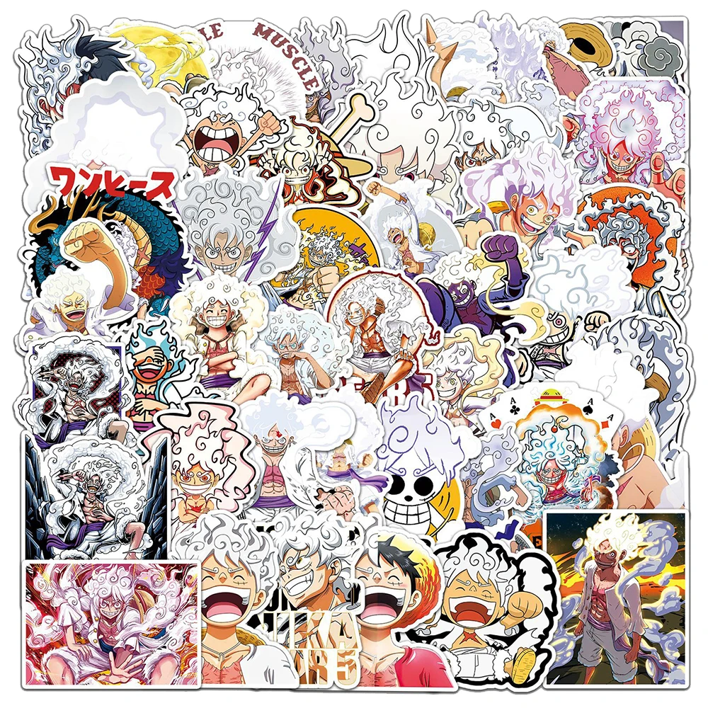 50/100pcs ONE PIECE Anime Adesivi Fresco Del Fumetto Decalcomanie Giocattolo Del Capretto FAI DA TE Cancelleria Valigia Auto Bici Impermeabile Classico Manga adesivo