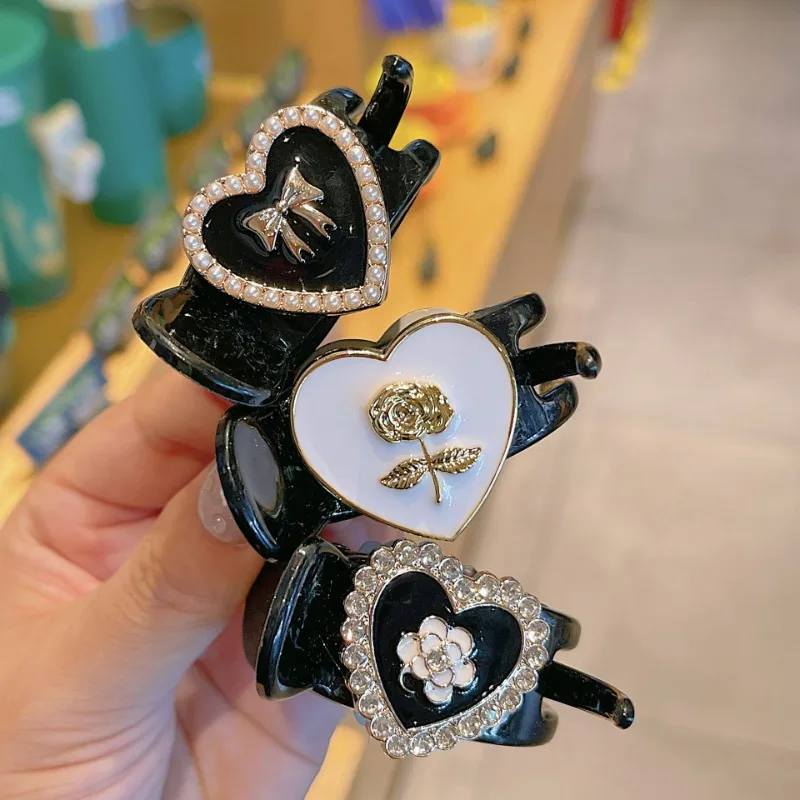 

Korean Fashion Hair Clips for Women Elegant Flower Hair Claw Ponytail Clips Jewelry Barrettes Headwear Girls Hair Accessories