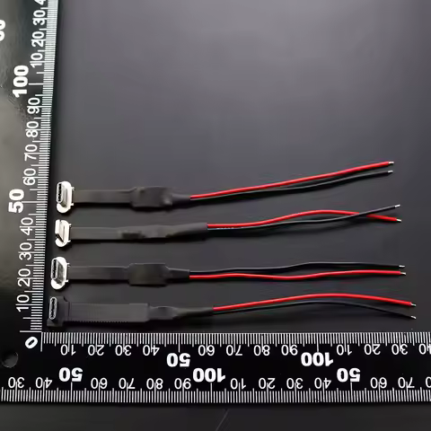 1Pcs Type-C/Apple/MICRO charging adapter FPC soft cable 2/3P W/ Resistor R1 Soft Flat Cable Male Charging Fast Wire Extention