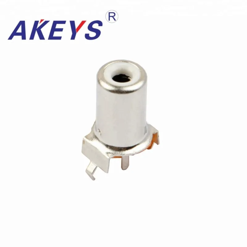 10PCS AV-8.4-11A Single-hole RCA audio socket with the core connector AV concentric socket