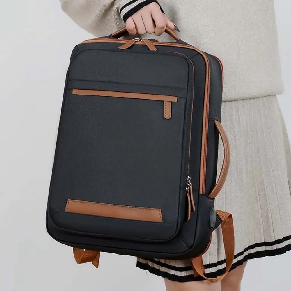 

Large Capacity Laptop Backpack Multi-pocket Wear-resistant Business Rucksack Durable Zipper Lightweight